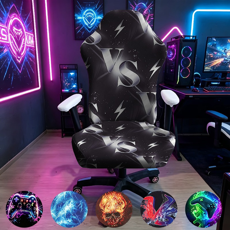 Esports Gaming Room - Elastane Elastic Gaming Chair Cover Neon