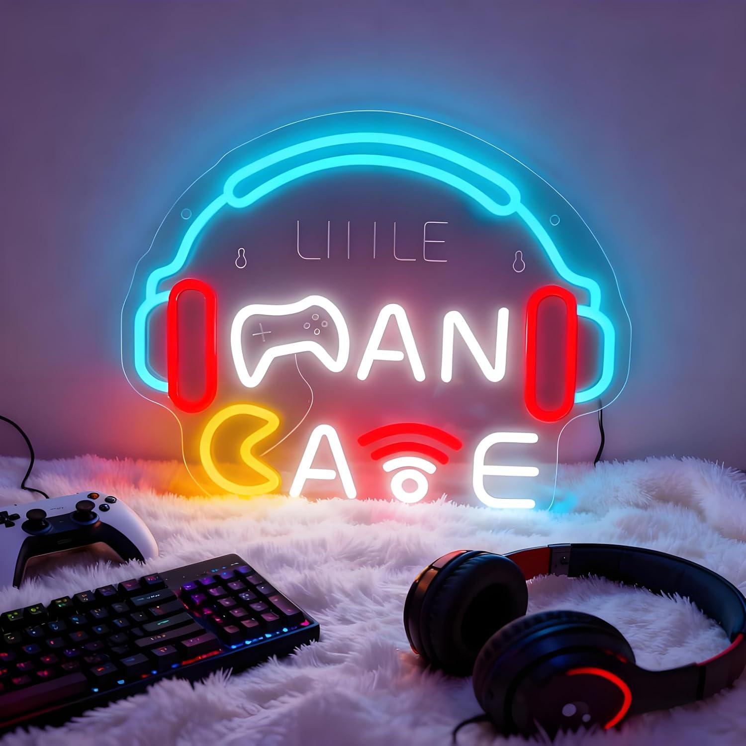 Esports Gaming Room - Headphone Neon Sign USB Dimmable LED