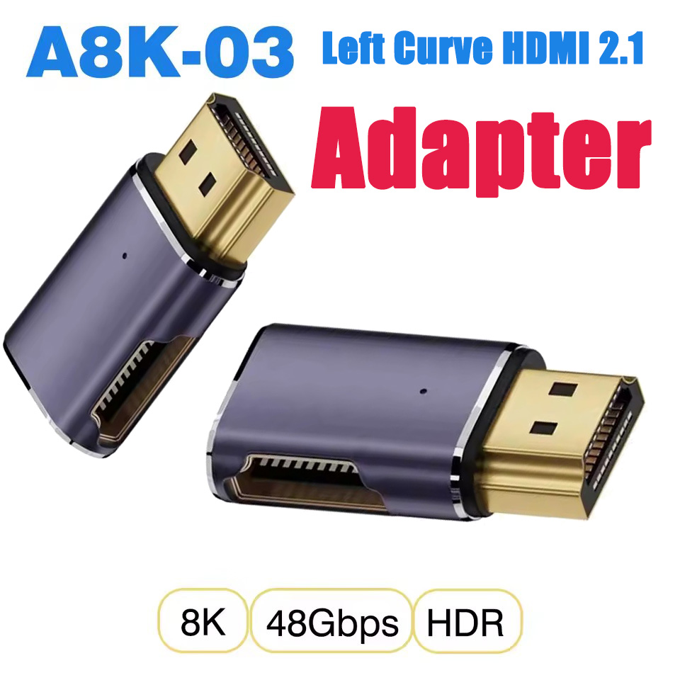 Gaming Speaker 2.1 - HDMI 2.1 90-degree left angle adapter