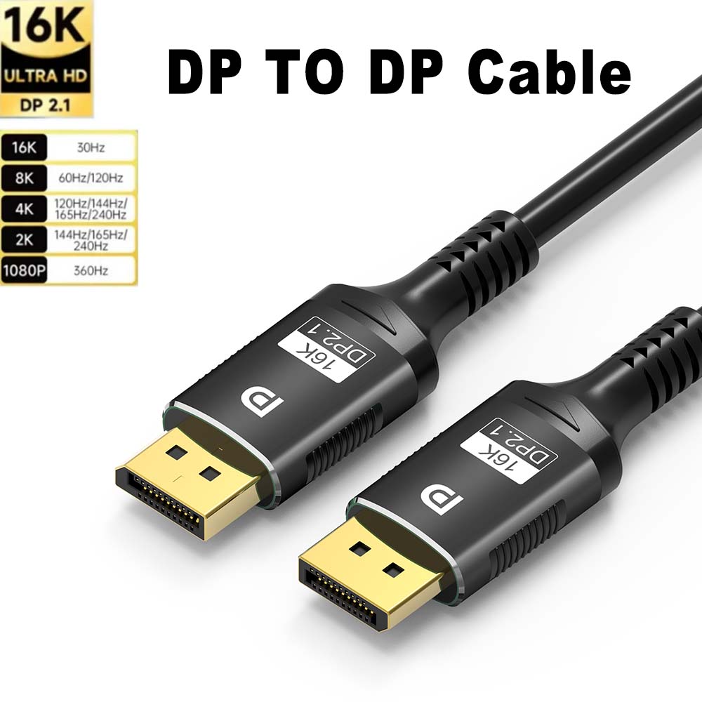 Gaming Speaker 2.1 - 16K DisplayPort 2.1 cable, Display Port