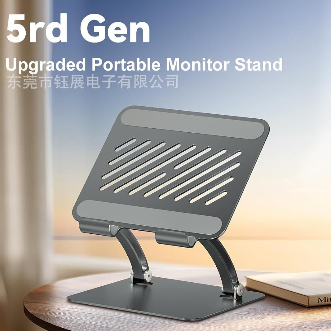 Dual Monitor Stand - Tablet Holder Stand, Dual Rod Adjustable