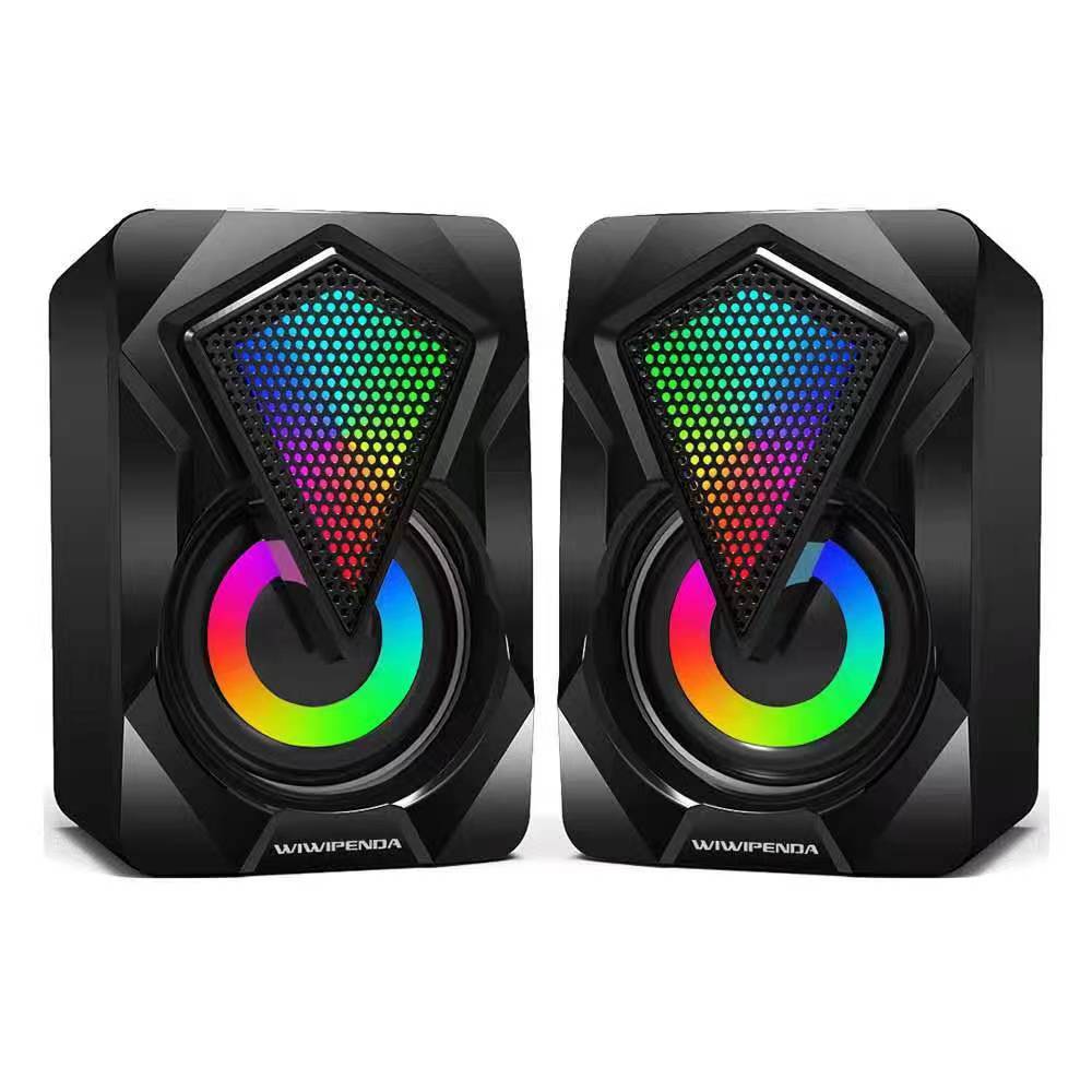 Gaming Speaker 2.1 - RGB Lighting Computer Speakers Subwoofers Wired