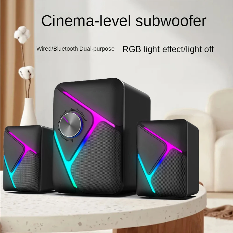 Gaming Speaker 2.1 - Computer Audio 2.1 Subwoofer Esports Gaming