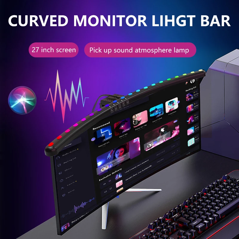 60cm RGB Led Screen Hanging Li - Esports Gaming Bed recension och pris