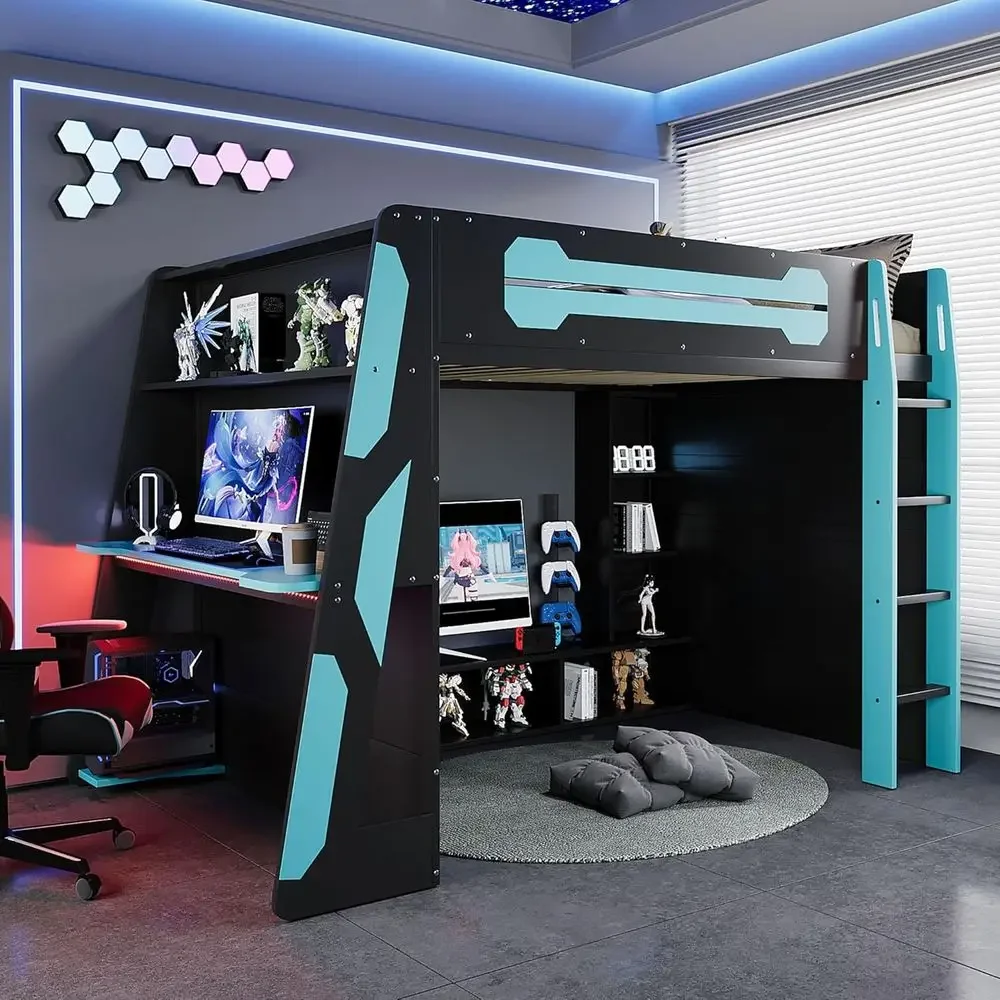 Customizable Large Wood Gaming - Esports Gaming Bed recension och pris
