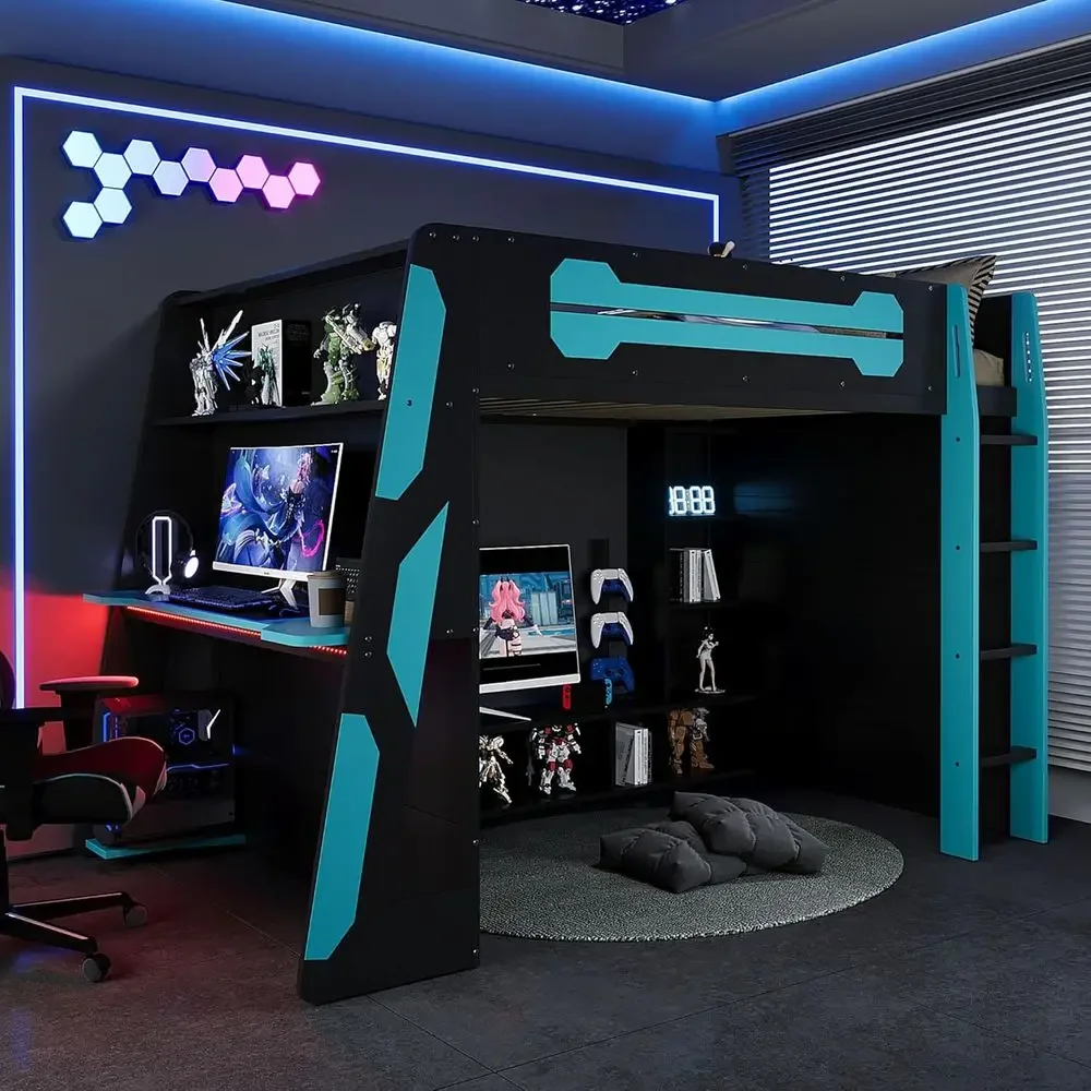 Customizable Large Wood Gaming - Esports Gaming Bed recension och pris