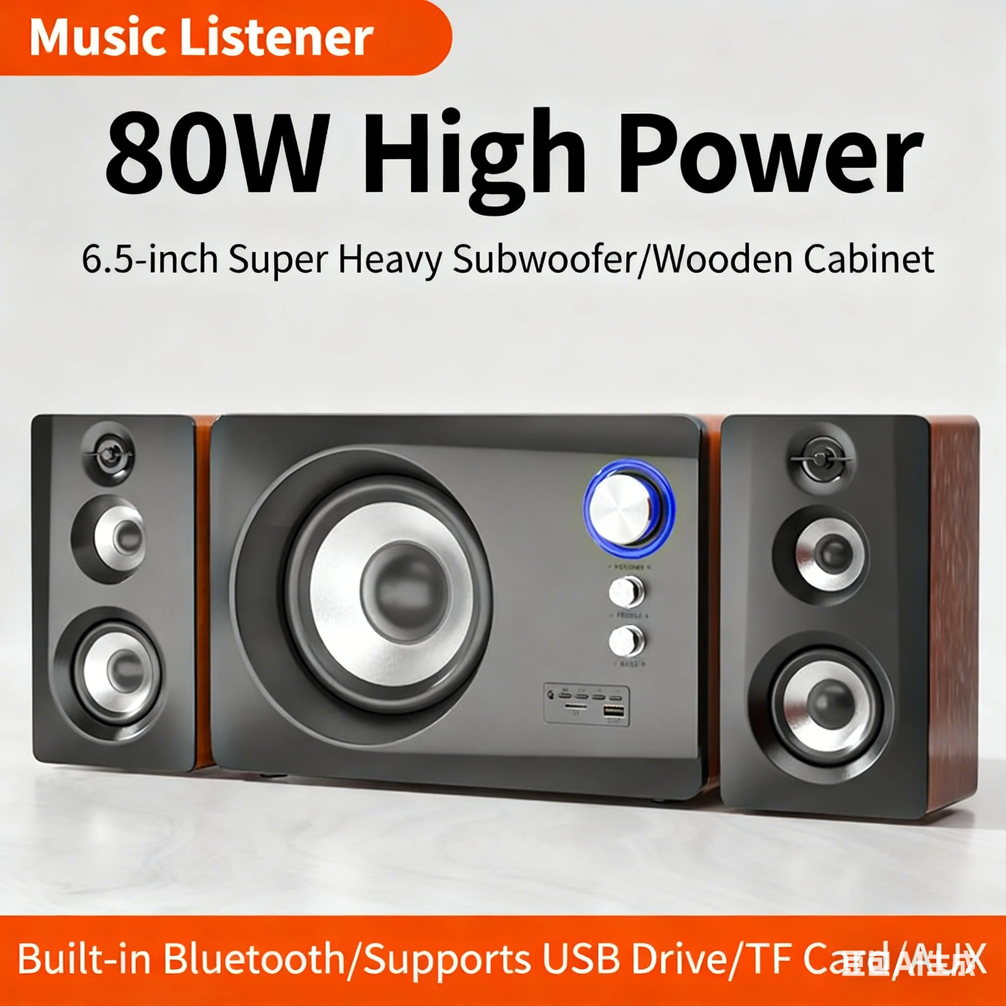 Wooden 2.1 Bluetooth Speakers  - Gaming Speaker 2.1 recension och pris
