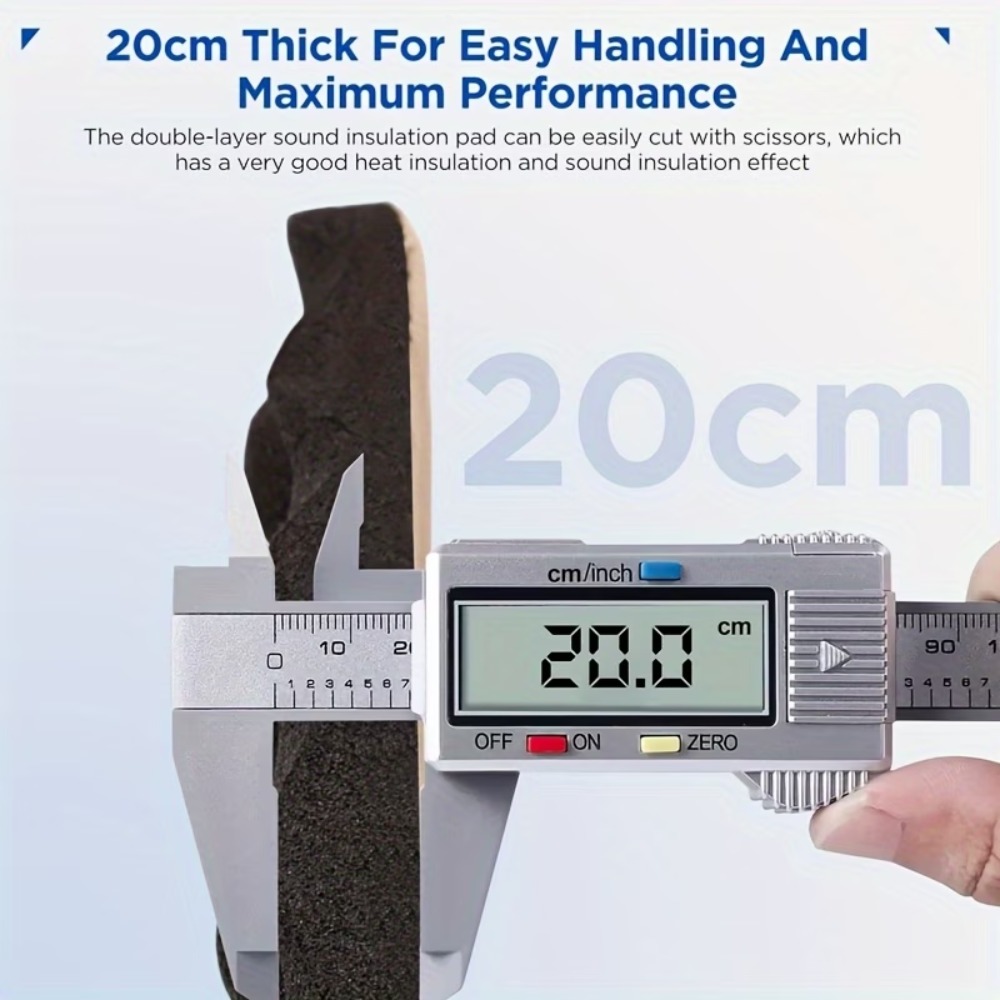 1 Roll 2cm-50x100cm Self-Adhes - Sound Dampening Foam recension och pris