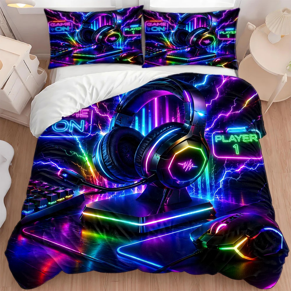 3Pc E-Sports Neon Style Duvet  - Esports Gaming Bed recension och pris