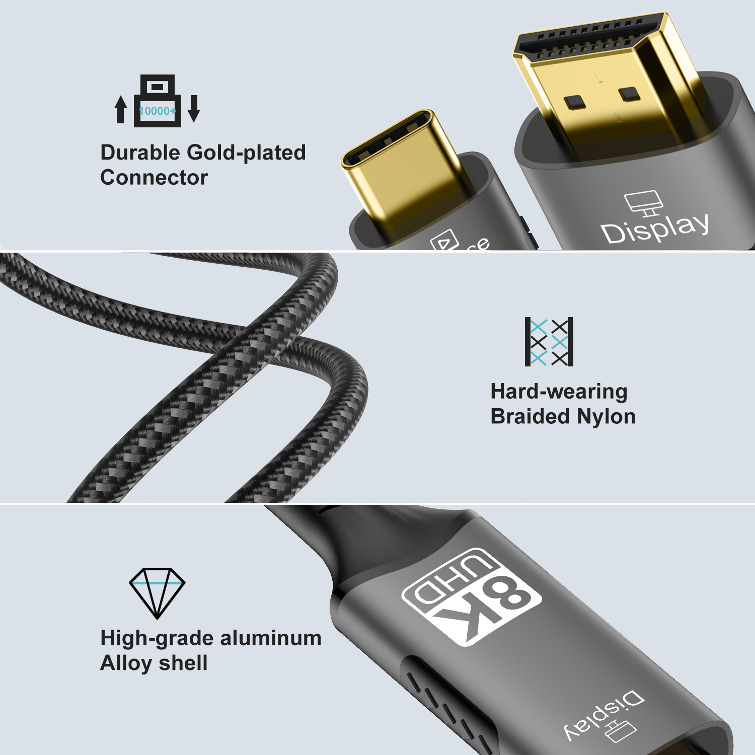 8K Type C to HDMI 2.1 Cable 32 - Gaming Speaker 2.1 recension och pris