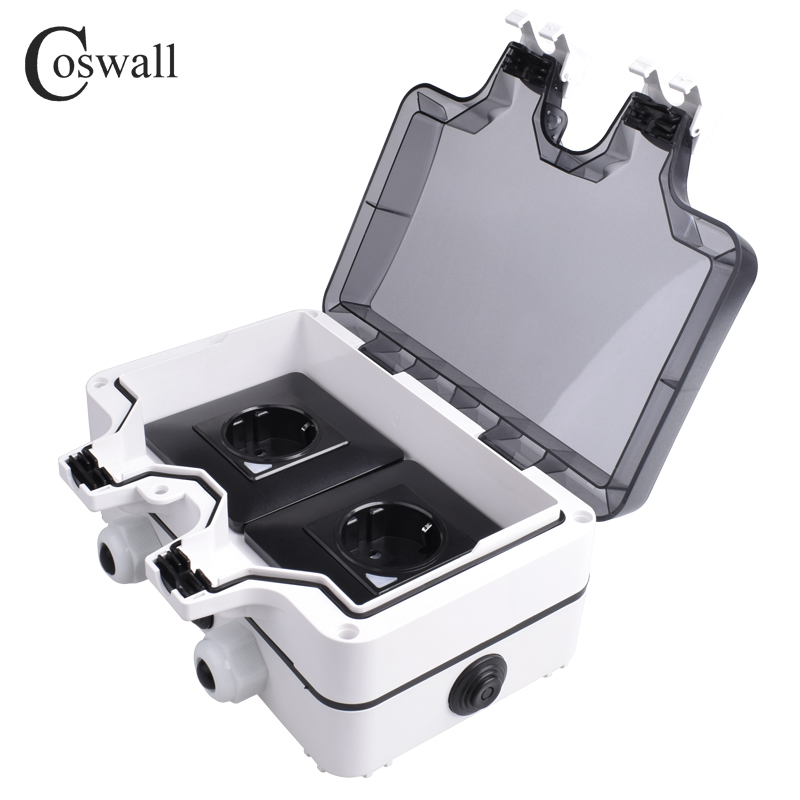 Coswall IP66 Waterproof EU Soc - Dual Monitor Stand recension och pris