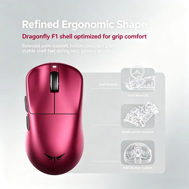 VGN Dragonfly F1 V5 Wireless G - Esports Wireless Gaming Mouse recension och pris