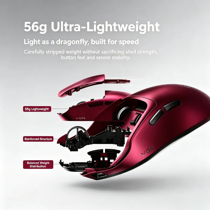 VGN Dragonfly F1 V5 Wireless G - Esports Wireless Gaming Mouse recension och pris