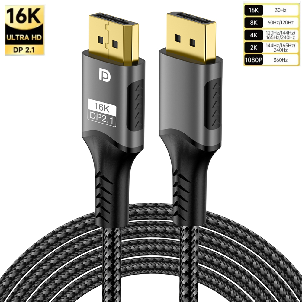 Display Port 2.1 Cable DP2.1 8 - Gaming Speaker 2.1 recension och pris