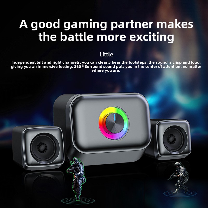 RGB Gaming Subwoofer Wired 2.1 - Gaming Speaker 2.1 recension och pris