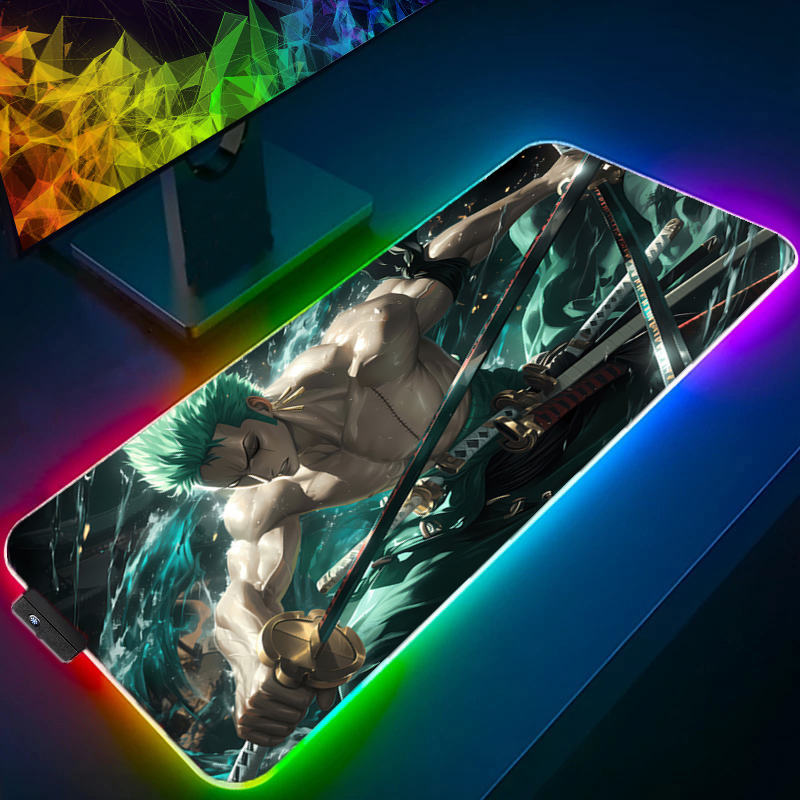 ONE PIECE Zoro Mouse Pad RGB G - Esports Gaming Pad recension och pris