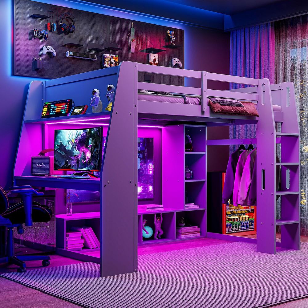 SOTSEA ull Size Gaming Lot Bed - Esports Gaming Bed recension och pris