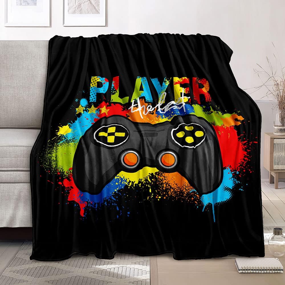 Gaming Graphic Fleece Throw Bl - Esports Gaming Bed recension och pris