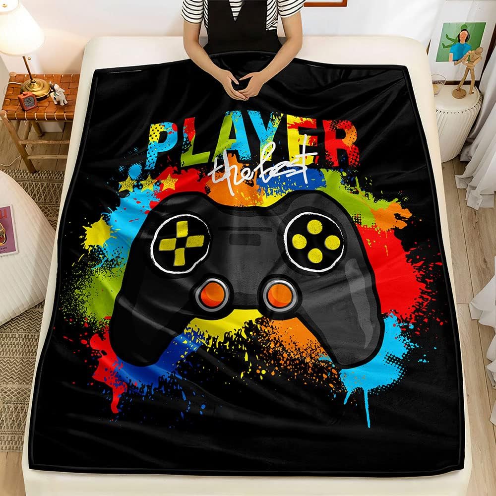 Gaming Graphic Fleece Throw Bl - Esports Gaming Bed recension och pris