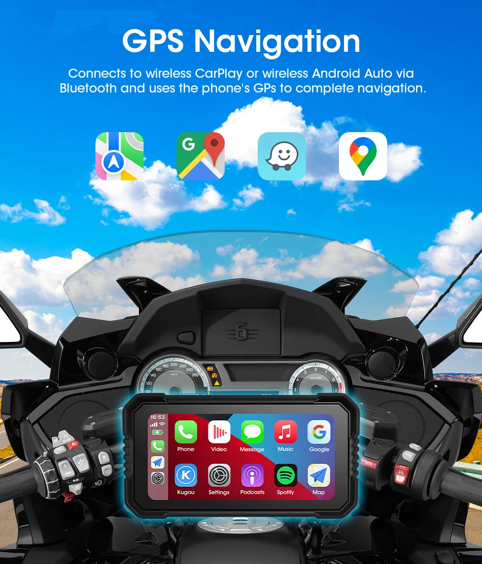 6.25 inch Carplay Screen Motor - Dual Monitor Stand recension och pris