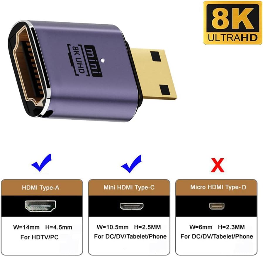 Mini HDMI Male to HDMI 2.1 Fem - Gaming Speaker 2.1 recension och pris