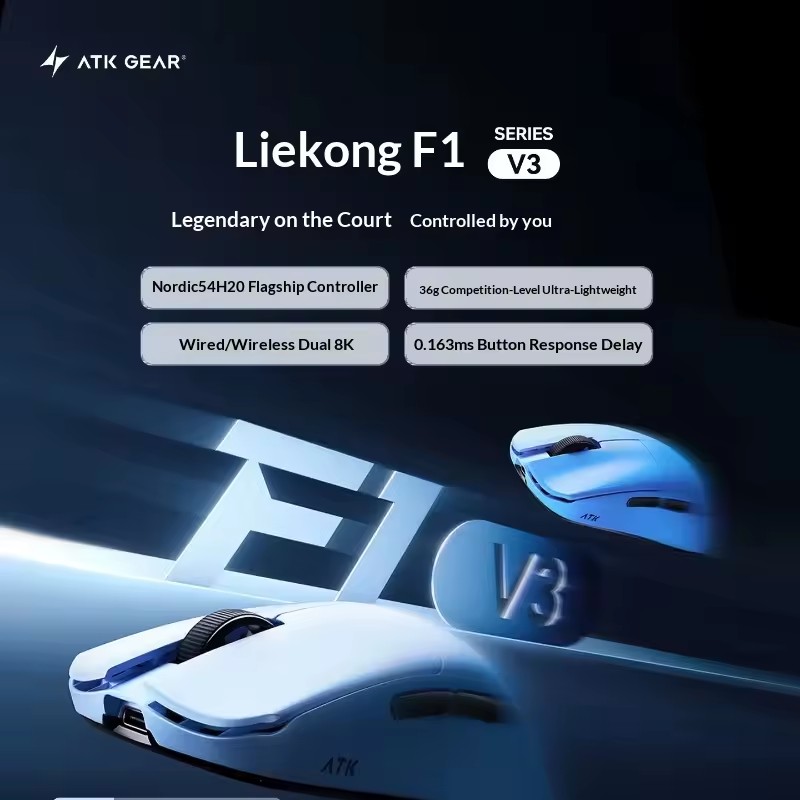 ATK F1 V2/V3 Tri Mode Wireless - Esports Wireless Gaming Mouse recension och pris