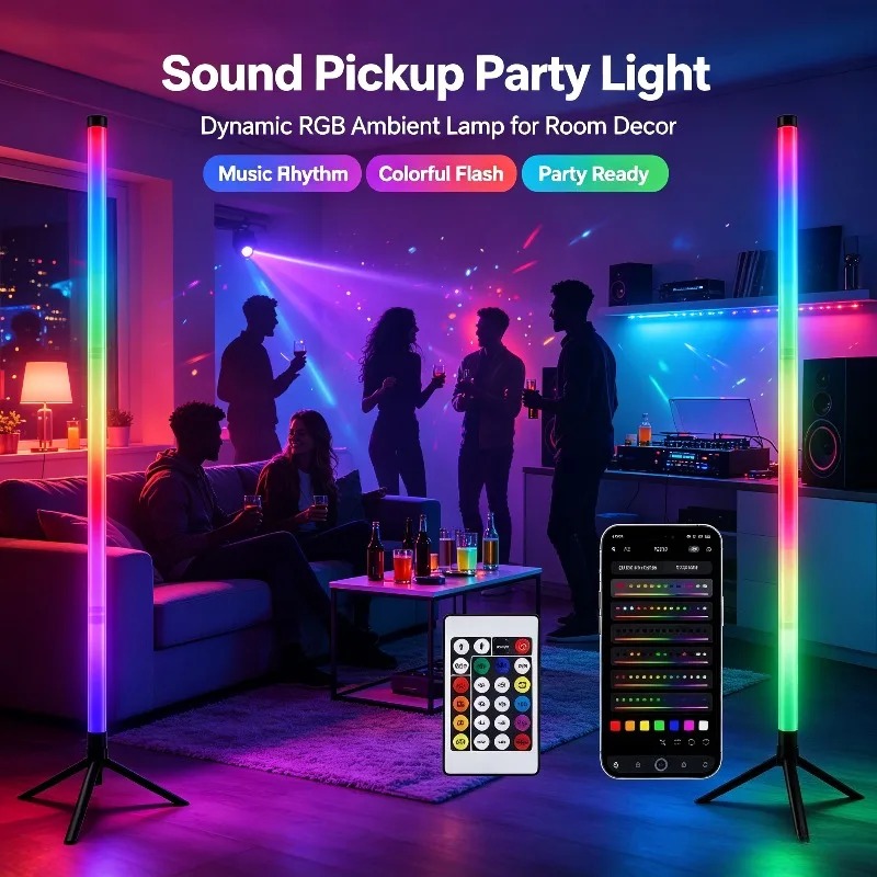 2PCS 120CM RGB Floor Lamp, Sou - Esports & Gaming Optics Gmbh recension och pris