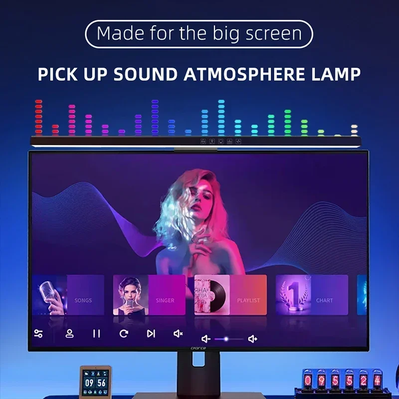 60cm RGB Screen Hanging Lights - Esports Gaming Bed recension och pris