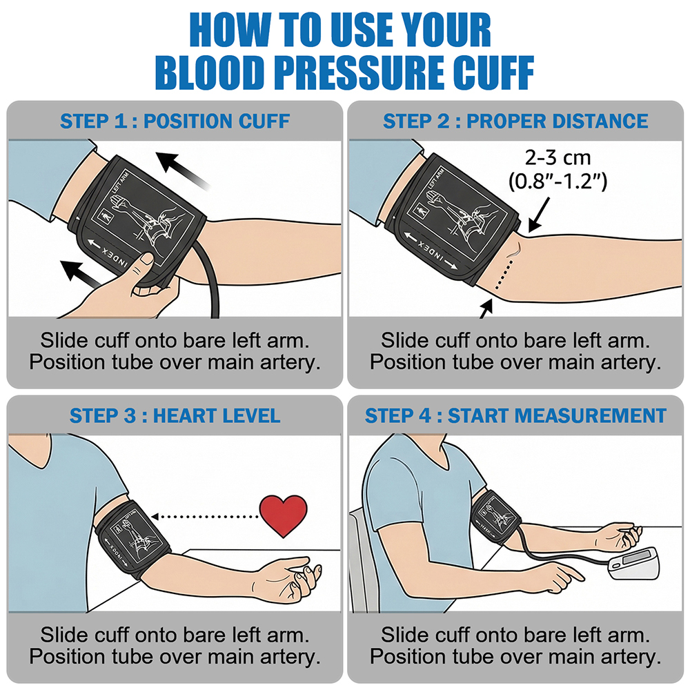 Universal Blood Pressure Cuff  - Dual Monitor Stand recension och pris