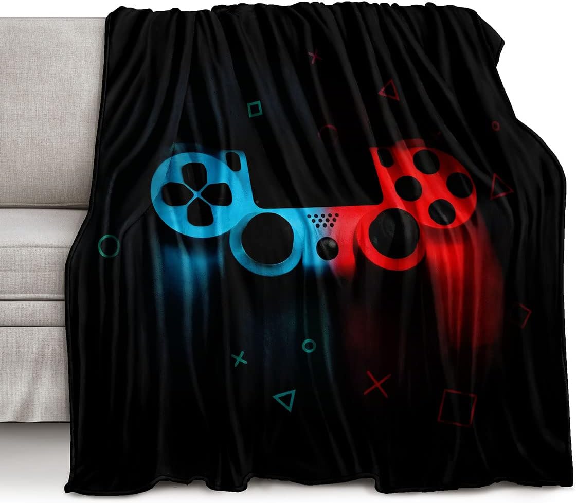 Gaming Pattern Fleece Throw Bl - Esports Gaming Bed recension och pris