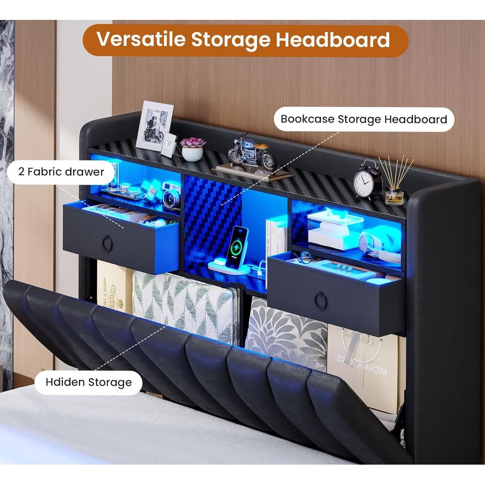 Twin Bed with Storage Board, 2 - Esports Gaming Bed recension och pris