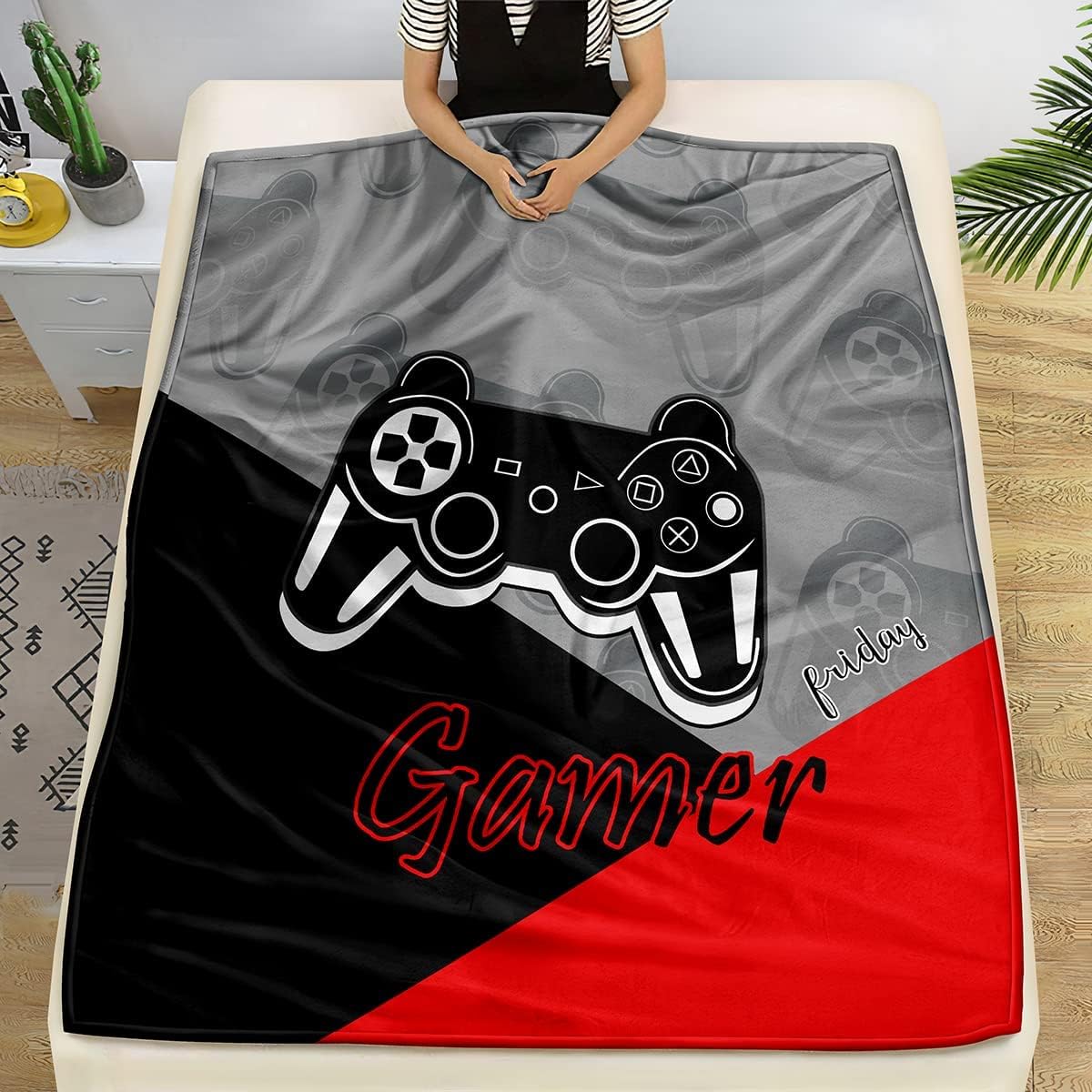 Jumbo Gaming Fleece Throw Blan - Esports Gaming Bed recension och pris