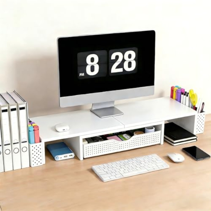 Metal Desk Organizers and Acce - Dual Monitor Stand recension och pris