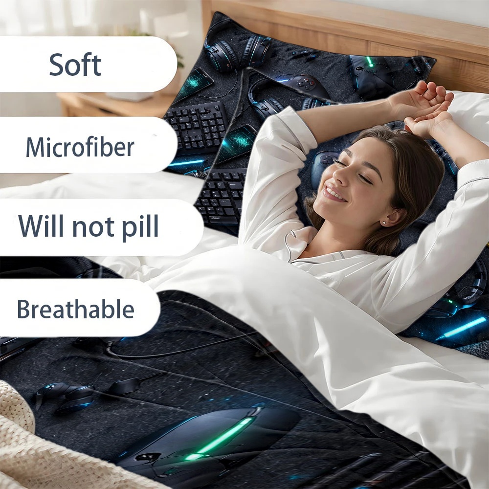 3Pc Esports-Themed Bedding Set - Esports Gaming Bed recension och pris